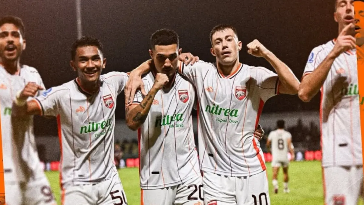 MENTAL JUARA: Borneo FC berhasil meraih kemenangan 2-1 atas PSM Makassar meski sempat tertinggal lebih dulu. (IG @borneofc.id)