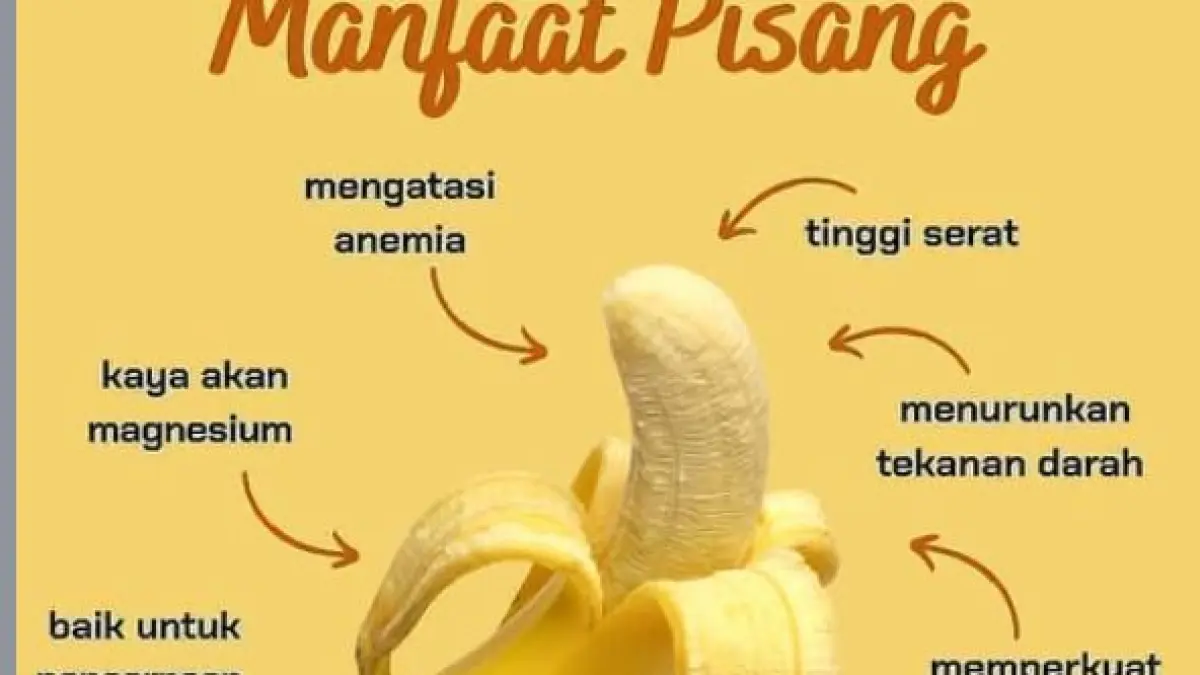 Ilustrasi manfaat pisang. 