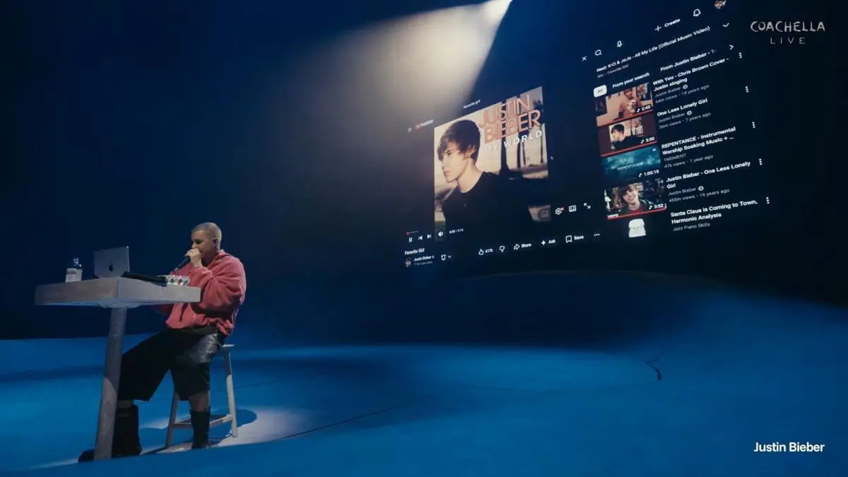 Justin Bieber konser di Coachella 2026. (YouTube)