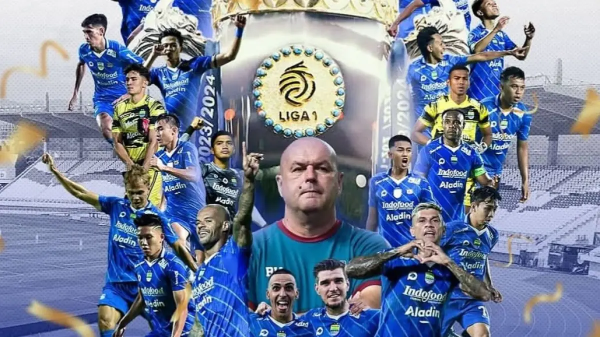 JUARA: Persib Bandung berhasil mempertahankan gelar juara pada BRI Super League musim lalu. (instagram)