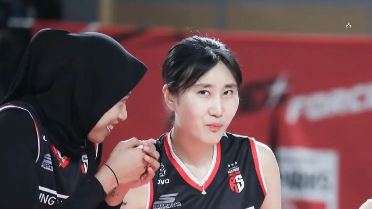 Megawati Hangestri dan Yeum Hye Seon.