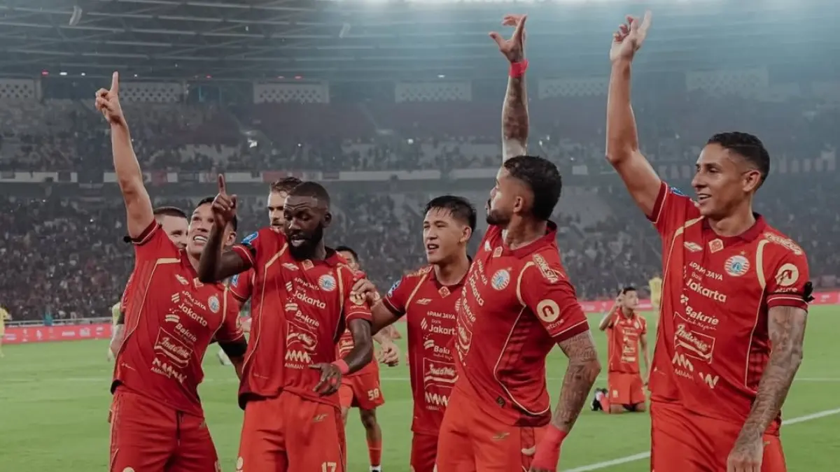 PENANTANG JUARA: Persija Jakarta membuktikan konsistensinya di beberapa laga terakhir dengan meraih kemenangan. (IG @persija)