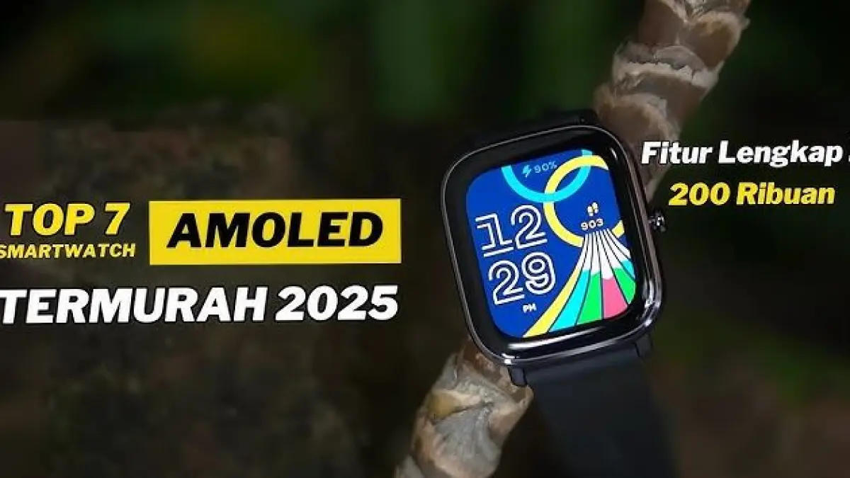 Smartwatch Layar AMOLED Murah. (ILUSTRASI/YOUTUBE DENZHOPRO) 