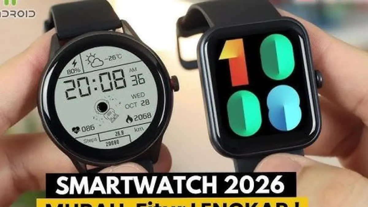 Smartwatch Xiaomi 1 Jutaan Terbaik 2026. (ILUSTRASI/YOUTUBE UPDATEKNO)