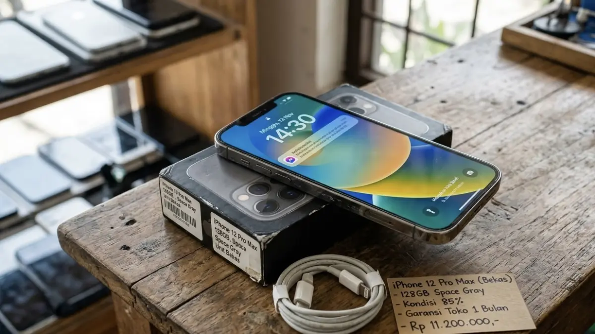 Ilustrasi iphone secondhand 