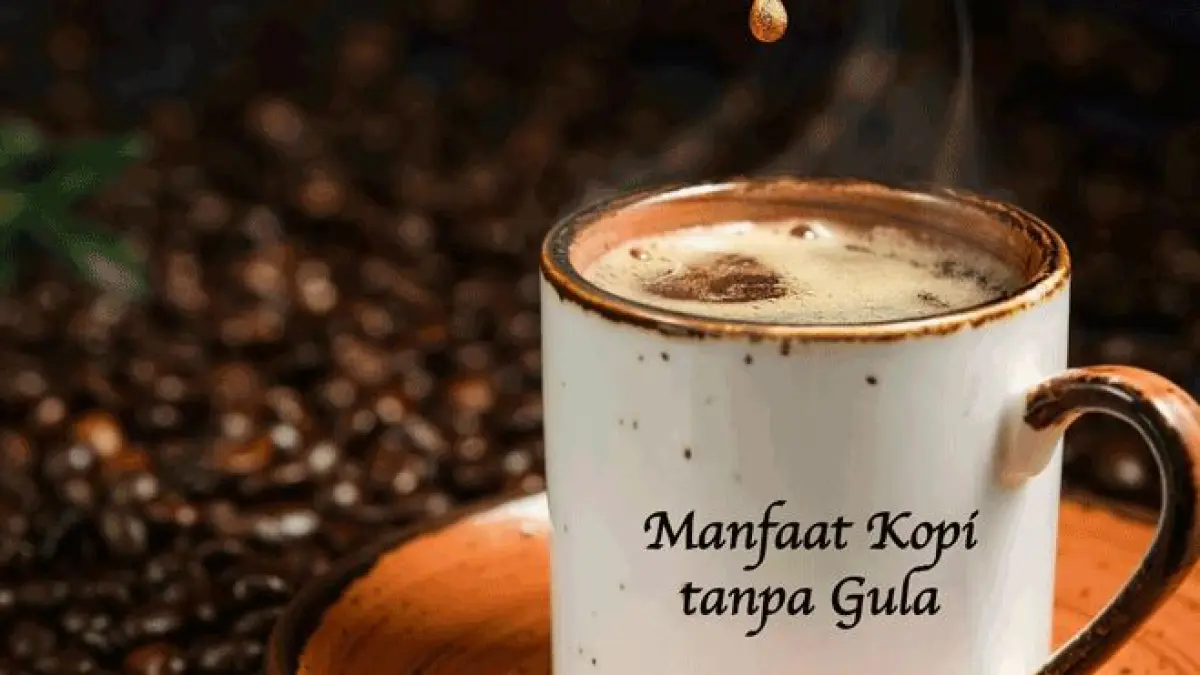 Ilustrasi kopi tanpa gula. 