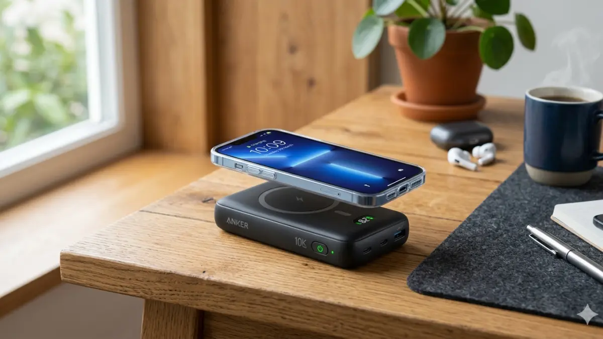 Ilustrasi wireless powerbank 