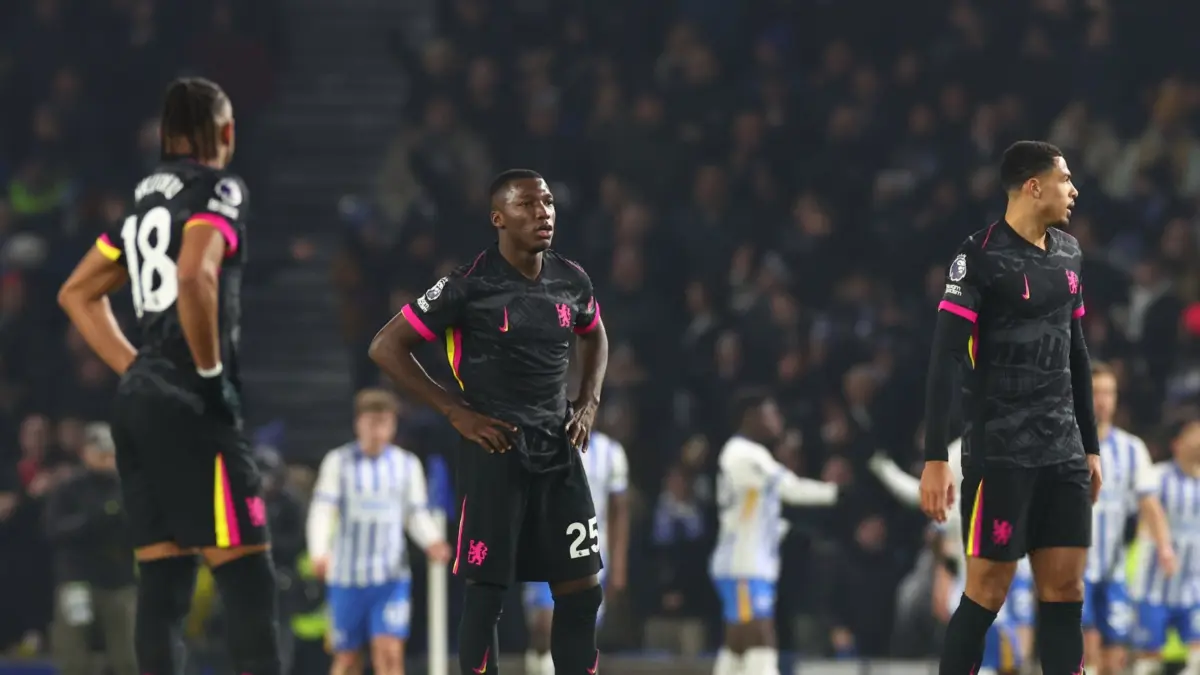 Kekalahan dari Brighton menjadi yang kelima secara beruntun bagi Chelsea di liga.