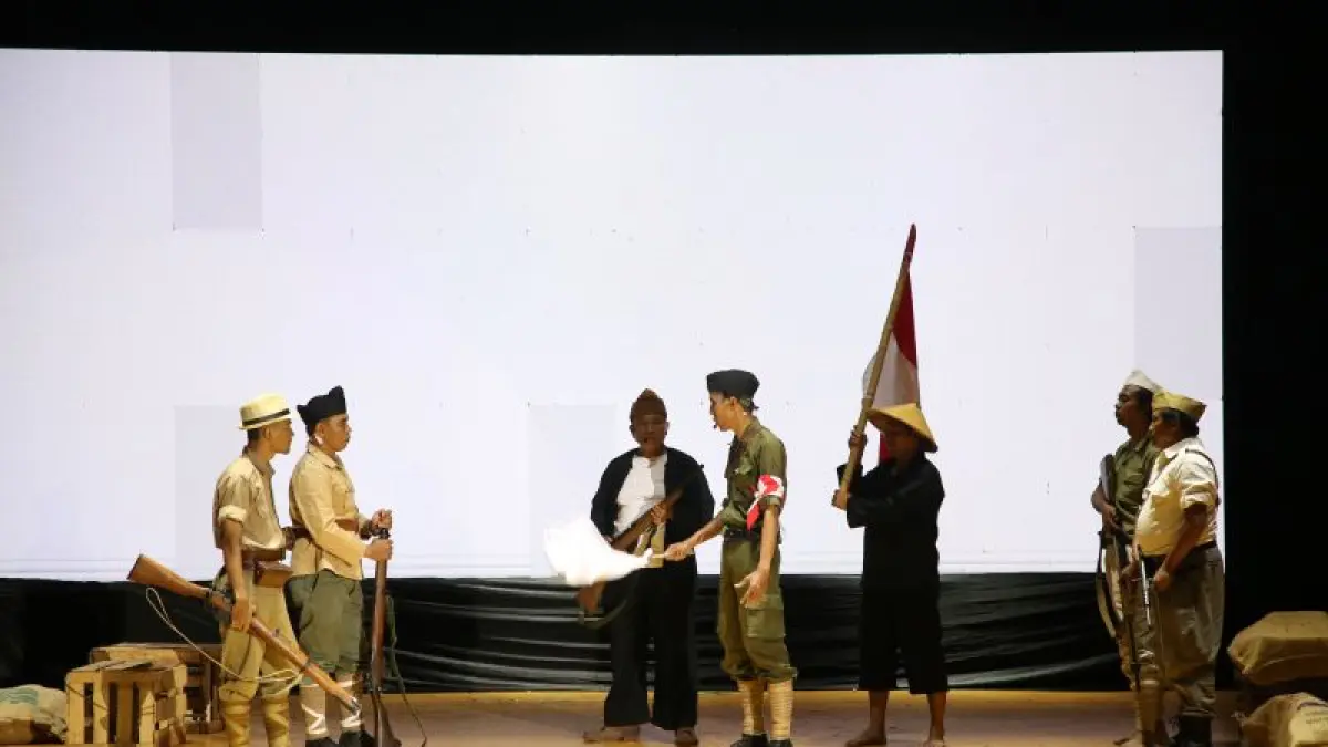 Salah satu pertunjukan Ludruk di Kota Surabaya. (ANTARA)