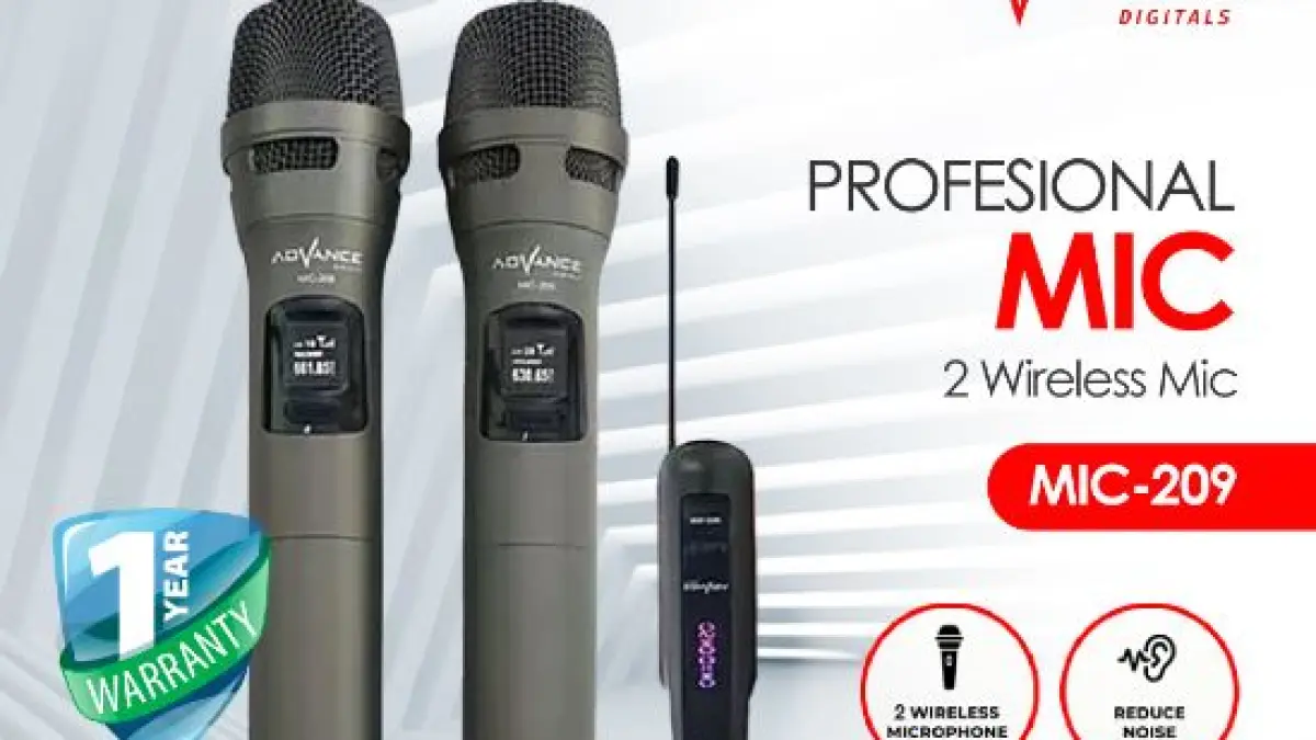 Ilustrasi mic wireless 100 ribuan. 
