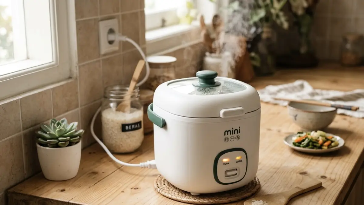 Ilustrasi mini rice cooker