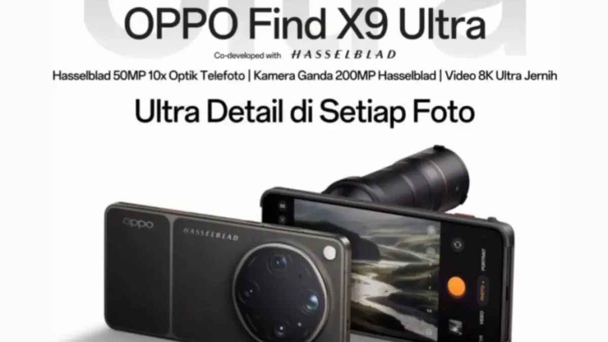 Oppo Find X9 Ultra resmi pre-order di Indonesia.