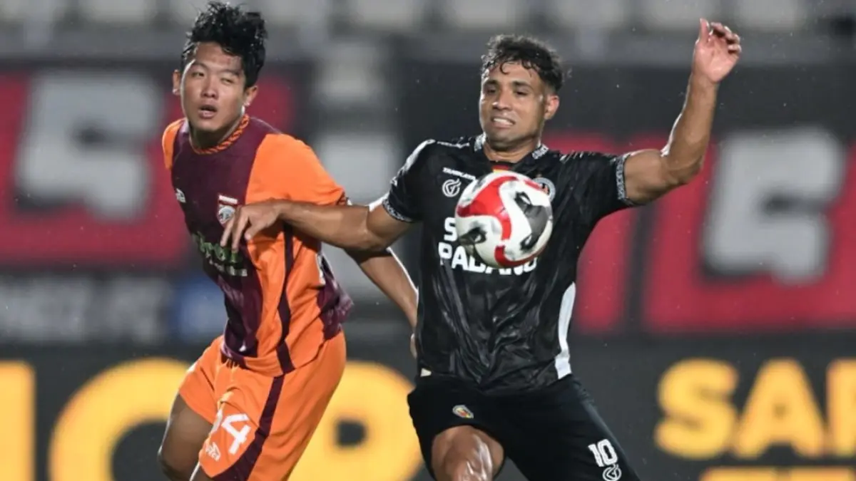 POIN PENUH: Borneo FC berhasil mengamankan poin penuh saat menjamu Semen Padang. (IG @borneofc.id)