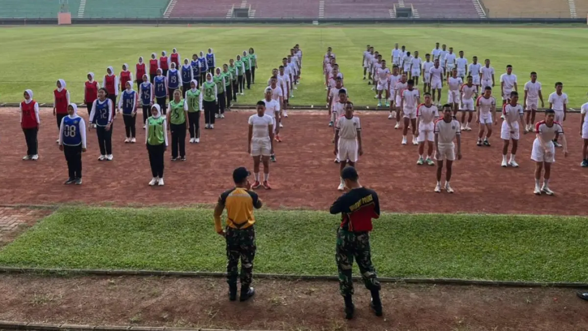Seleksi paskibra Madiun menyaring peserta menuju tahap lanjutan. FOTO: BAKESBANGPOL KITA MADIUN
