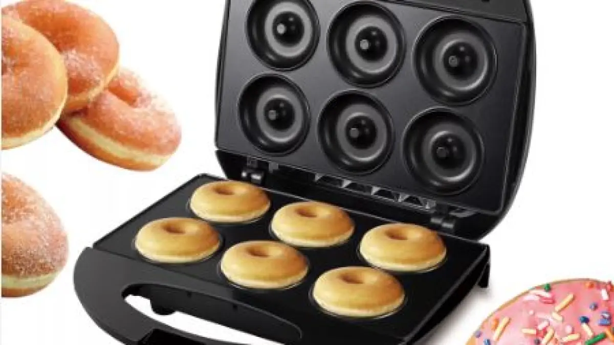 Ilustrasi alat membuat donat. 