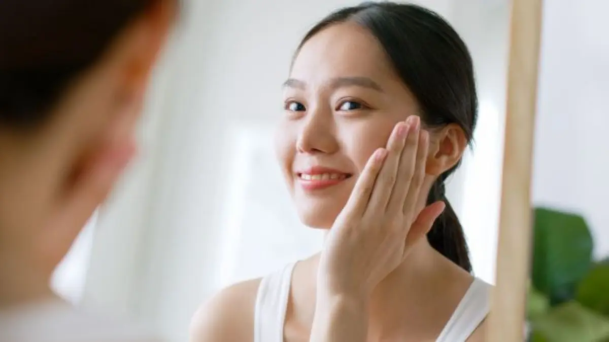 Ilustrasi kulit sehat. 