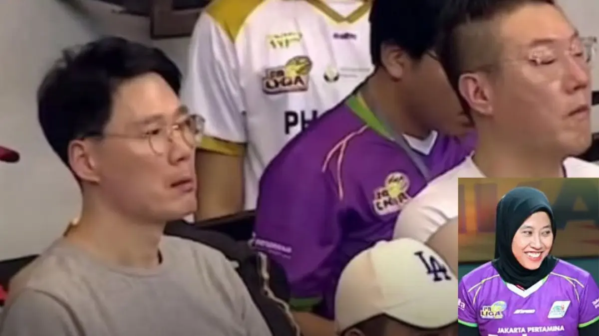 Kang Sung Hyung saat menonton aksi Megawati di grand final Proliga 2026. (Instagram)
