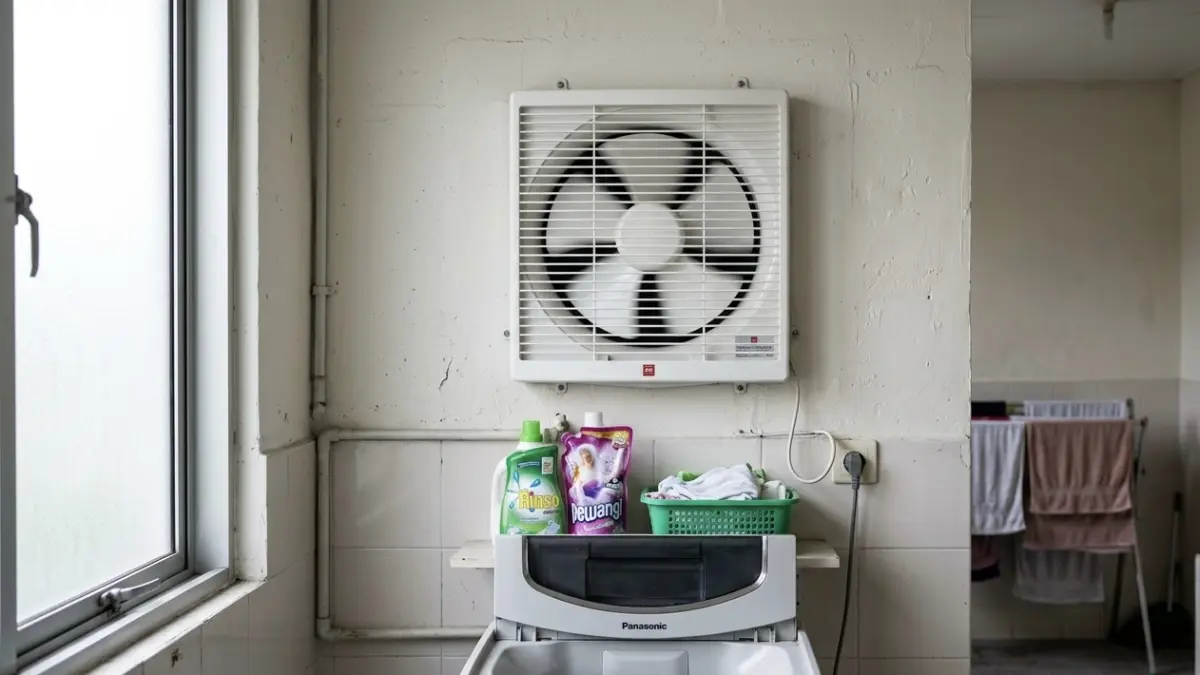 Ilustrasi exhaust fan wall mounted