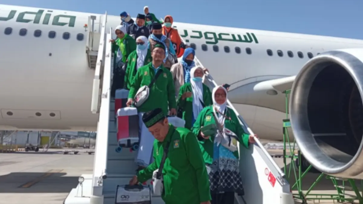 Jemaah haji Kota Madiun tiba di Madinah dan diarahkan ke hotel untuk beristirahat usai perjalanan panjang. FOTO: KETUA KLOTER SUB 22