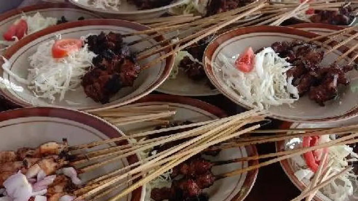 Sate gule kambing Solo. 