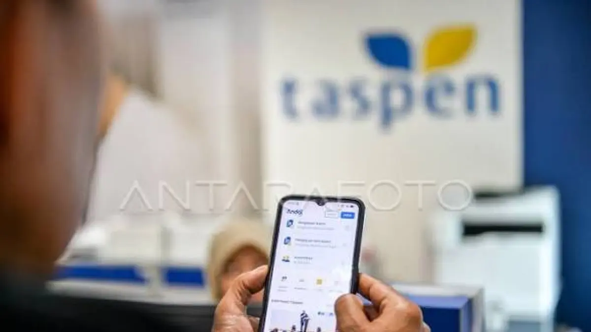 Aplikasi Andal by Taspen yang digunakan pensiunan untuk melakukan autentikasi secara digital melalui ponsel.