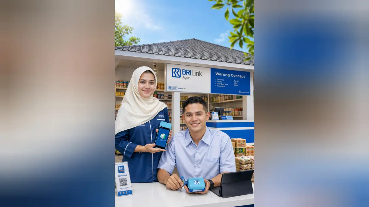 BRILink Agen melayani transaksi keuangan masyarakat. BRI menghadirkan program berhadiah emas untuk mendorong kinerja agen hingga akhir 2026.