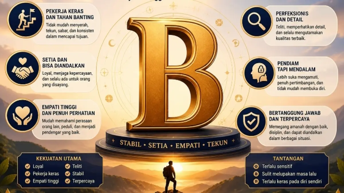 Ilustrasi ramalan nama berawalan huruf B.