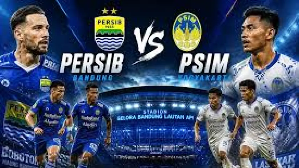Pertandingan Persib Bandung vs PSIM Yogyakarta (Fajar Sulsel)