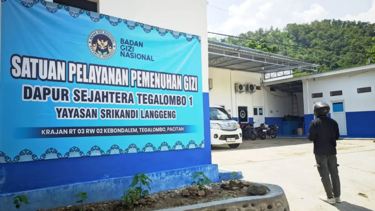 Kondisi SPPG di Pacitan yang belum memenuhi standar IPAL sehingga berpotensi terkena sanksi dari BGN. NUR CAHYONO/RADAR PACITAN