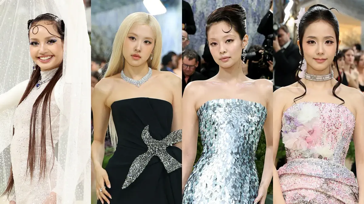 Lisa, Rose, Jennie dan Jisoo pada Met Gala 2026 (Foto: THR)