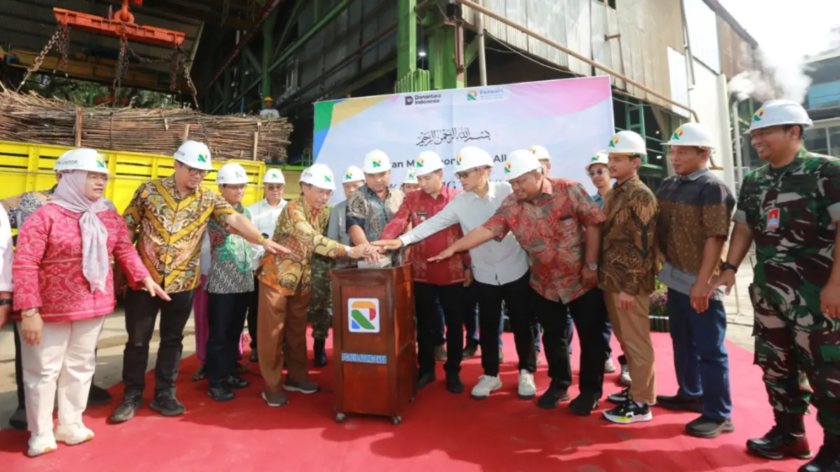 Peresmian buka giling PG Rejo Agung Baru 2026 dihadiri jajaran direksi, komisaris, dan Plt Wali Kota Madiun. BAGAS BIMANTARA/RADAR MADIUN