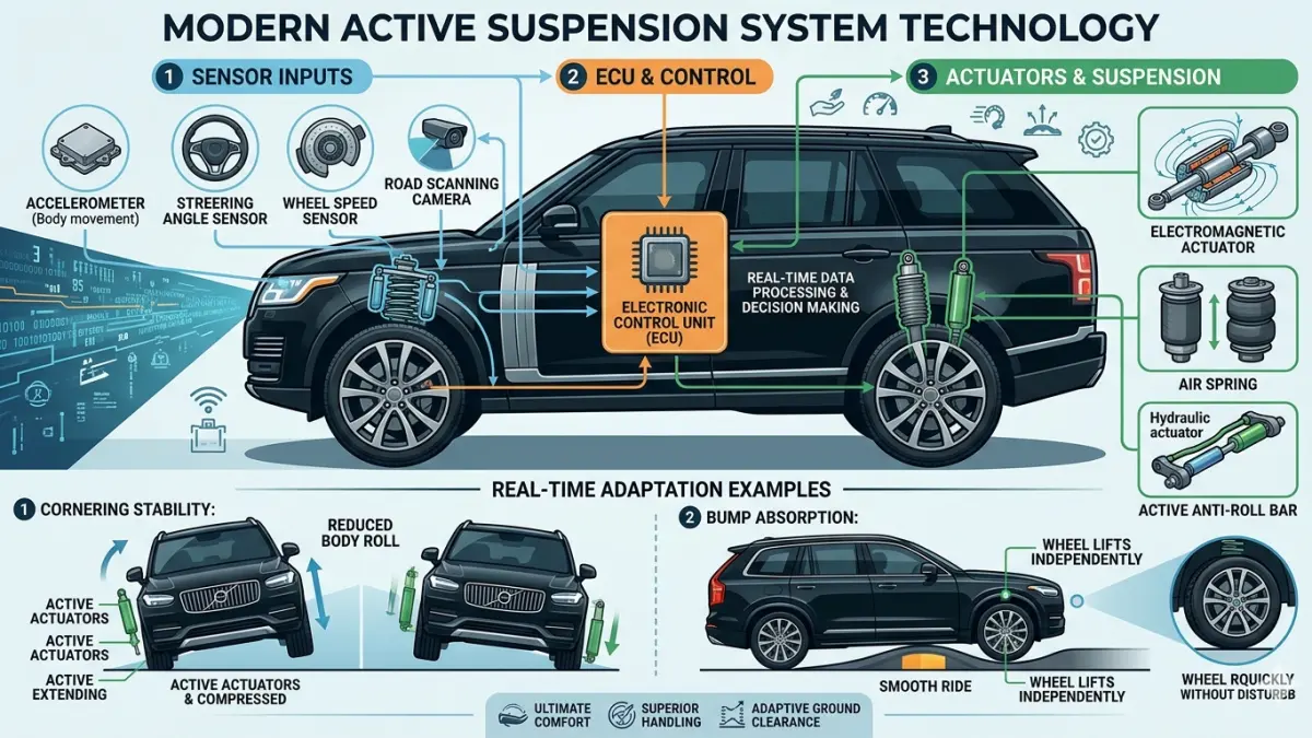 Ilustrasi active suspension 