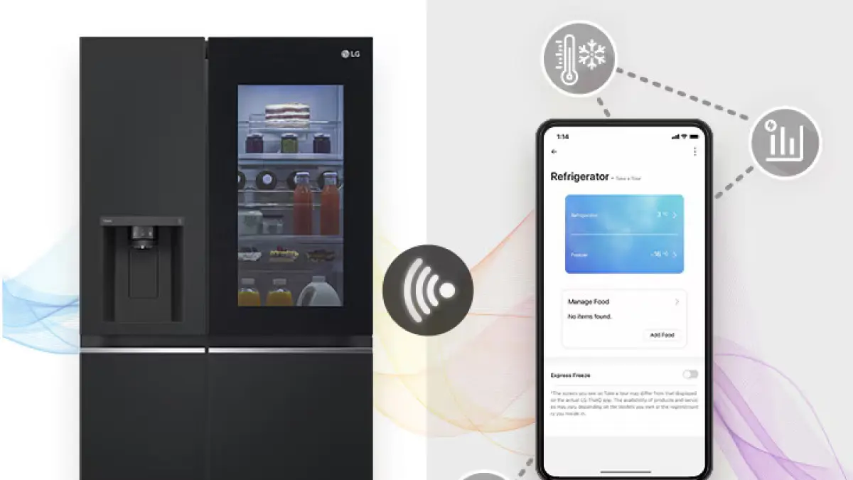 Kulkas LG SmartThinQ dengan WiFi, Kontrol Kulkas Lewat Smartphone (LG Electronics)