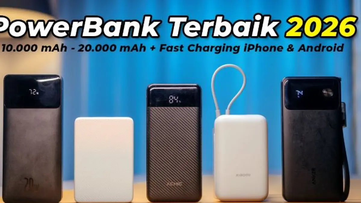 Ilustrasi Rekomendasi Powerbank Terbaik 2026