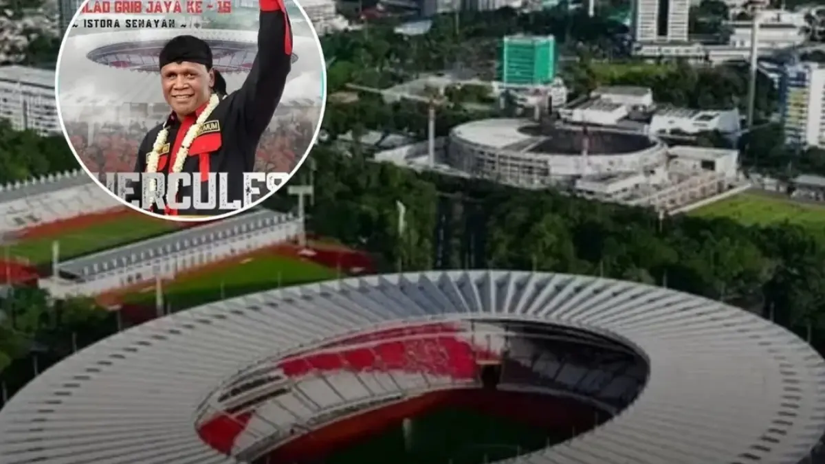 KALAH CEPAT: Sebuah akun instagram @bola90mnt mengunggah informasi mengenai SUGBK yang akan dipakai acara Milad Grib Jaya tanggal 10 Mei nanti. (IG @bola90mnt)