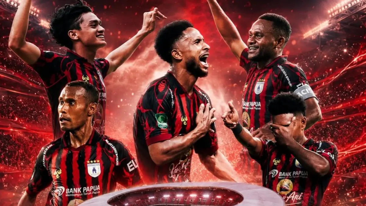 HIDUP MATI: Persipura Jayapura bakal memperebutkan satu tiket promosi Super League melawan Adhyaksa FC. (IG @diskominfomimika)
