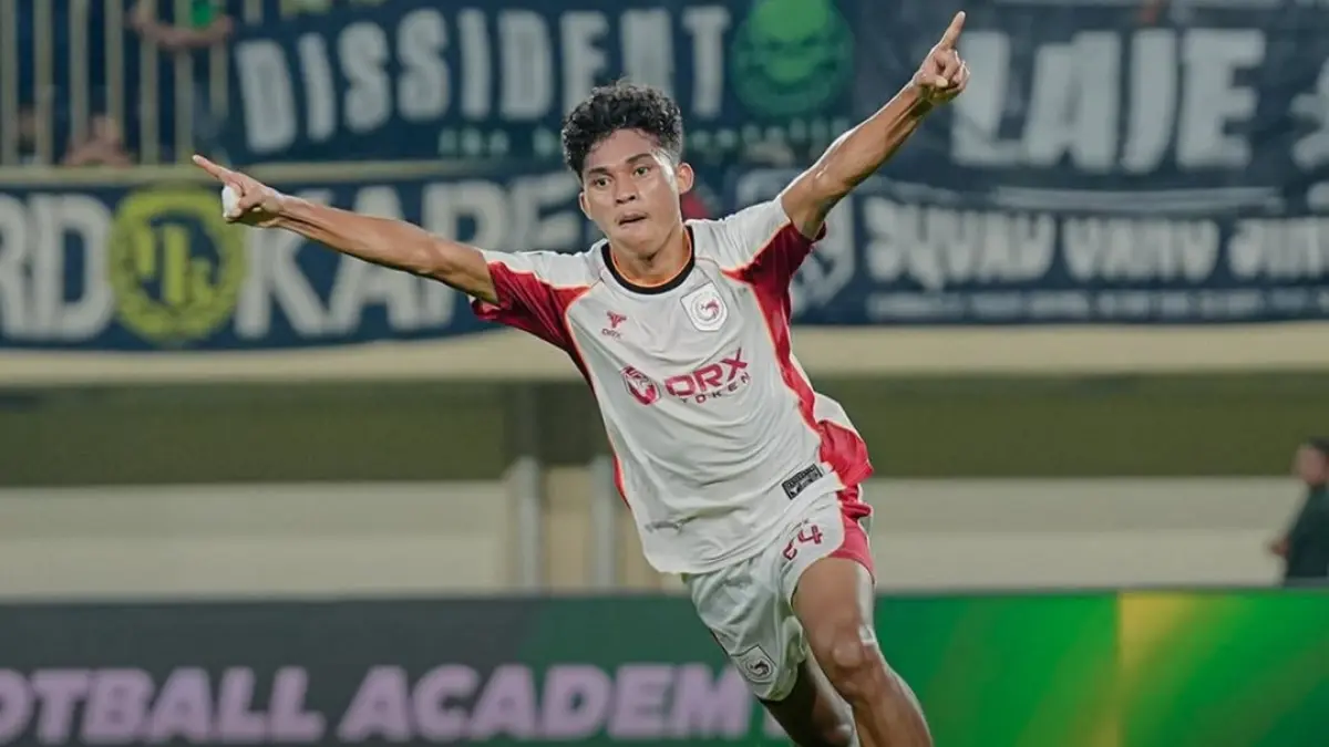 GOL PEMBUKA: Winger Garudayaksa Alfin Ismail Kelilauw berhasil mencetak gol pertama bagi timnya saat menghadapi PSS Sleman. (IG @garudayaksafc.official)