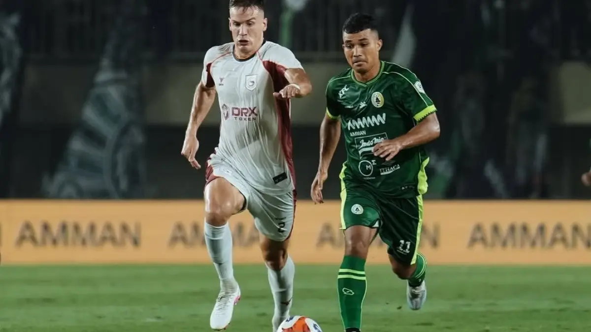 PAHLAWAN: Gustavo Tocantins menjadi pahlawan PSS Sleman dengan mencetak brace untuk menyamakan kedudukan 2-2 atas Garudayaksa. (IG @pssleman)