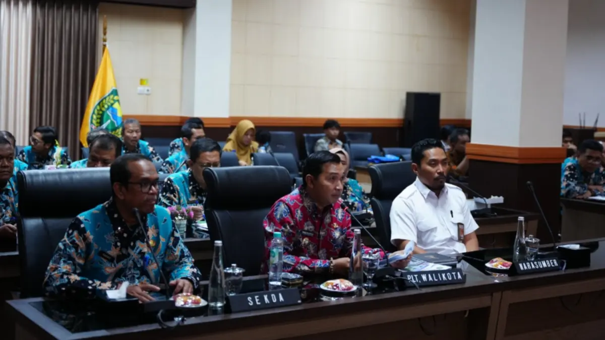 Pemkot Madiun bersama Sekber Sekolah Rakyat, ATR/BPN dan Pemprov Jatim membahas progres pembangunan Sekolah Rakyat di Kota Madiun. FOTO: DISKOMINFO KOTA MADIUN