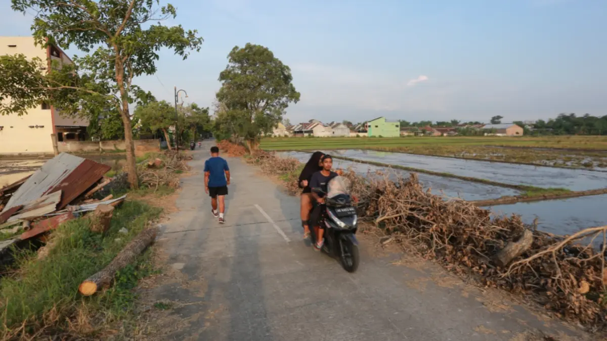 Pemkot Madiun menyiapkan lahan untuk pembangunan Sekolah Rakyat di Kelurahan Winongo, namun terkendala status lahan sawah dilindungi. BAGAS BIMANTARA/JAWA POS RADAR MADIUN