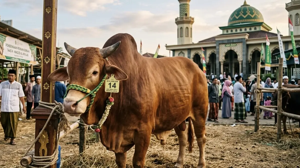 Ilustrasi sapi kurban