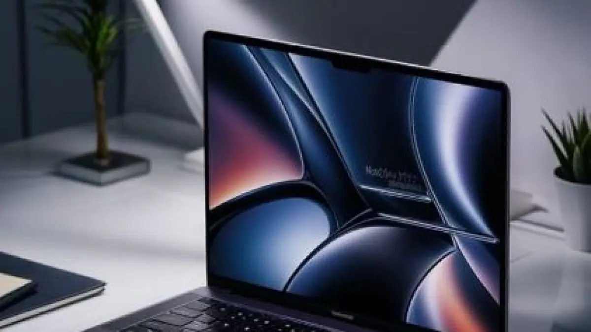 Ilustrasi laptop mirip MacBook. (PINTEREST)
