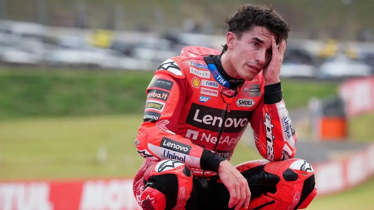 Marc Marquez kembali mengalami crash horor di Sprint Race MotoGP Prancis di Le Mans. 