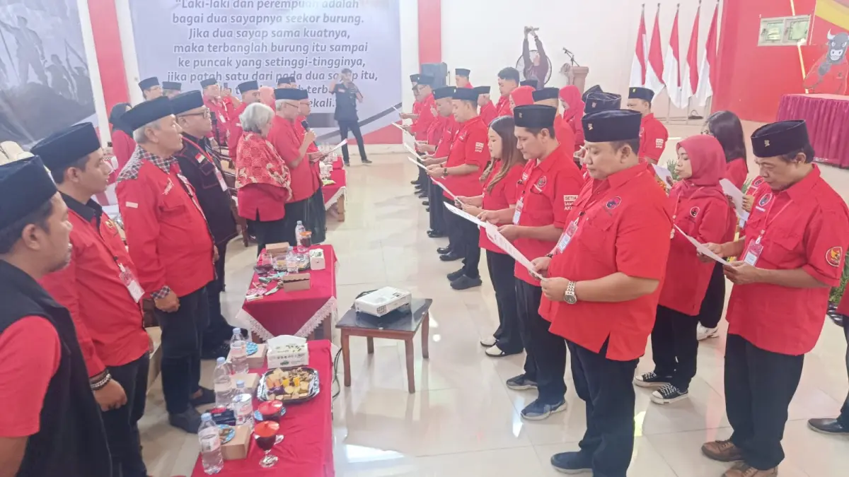 KONSOLIDASI PARTAI: PDIP Kota Madiun mulai memanaskan mesin politik menuju Pemilu 2029 melalui pelantikan pengurus PAC.