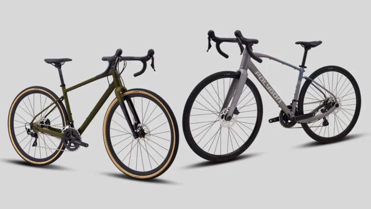 Perbandingan Polygon Path X5 (kiri) dan Polygon Tambora A4 (kanan). (POLYGON BIKES)
