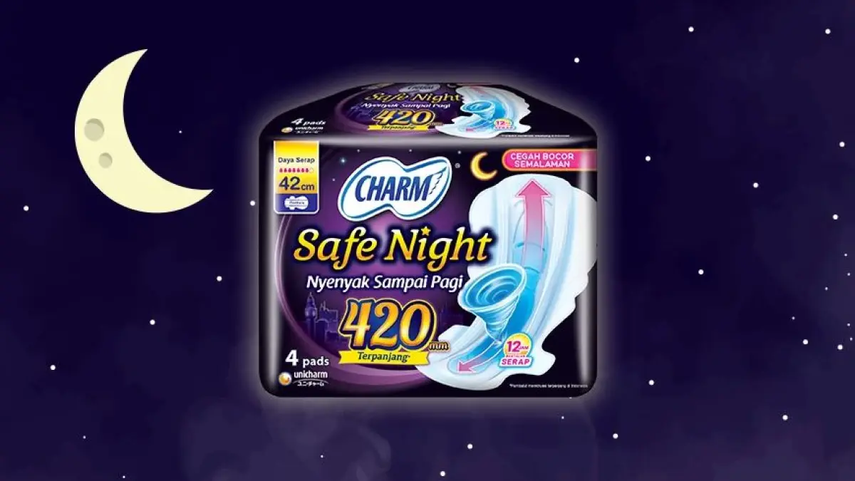 Ilustrasi pembalut Charm Safe Night. (powercharmgirls)