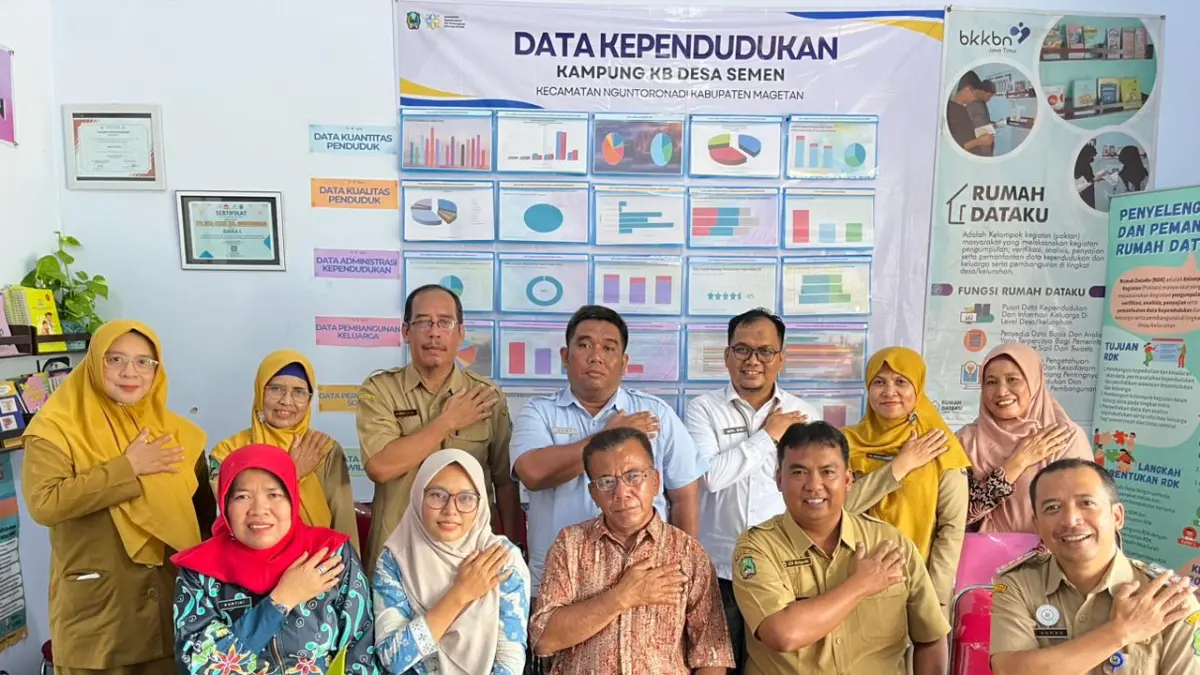 Dinas P2KBP3A Magetan menyabet Juara Harapan I Apresiasi Rumah DataKu Tingkat Jatim 2026.