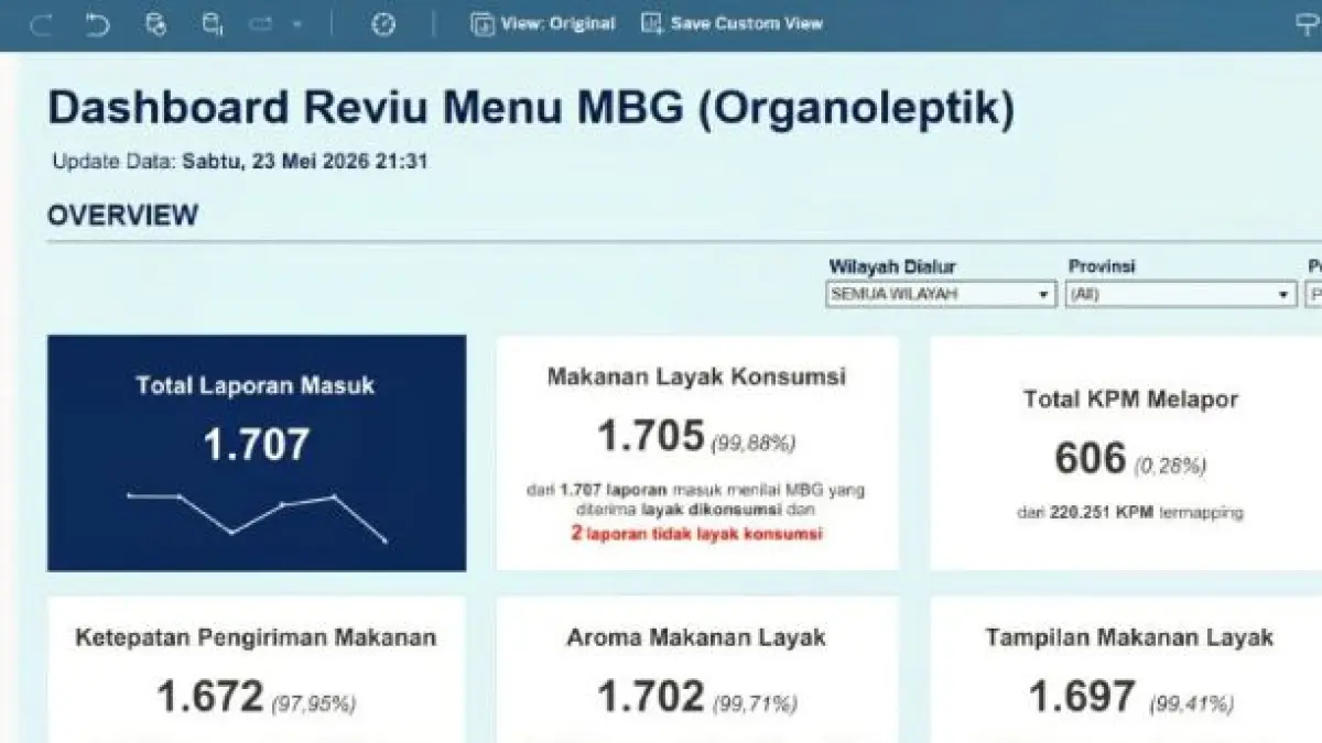BGN resmi luncurkan Aplikasi Reviu Menu MBG. (ANTARA)