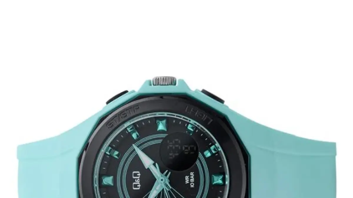 Jam tangan Q&Q GW91J005Y punya sporty look, siap temani aktivitas harian.