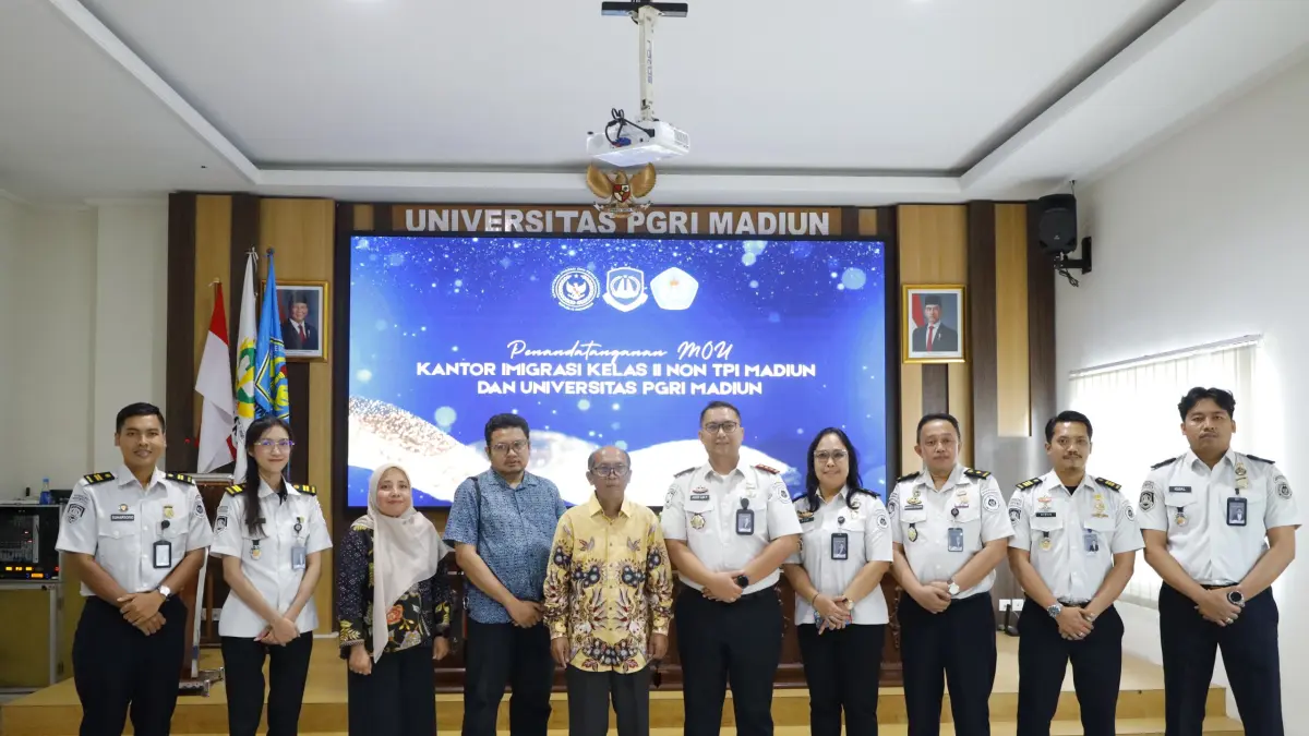 Kantor Imigrasi Madiun menjalin kerja sama dengan Unipma sekaligus mengedukasi mahasiswa soal bahaya TPPO dan TPPM.